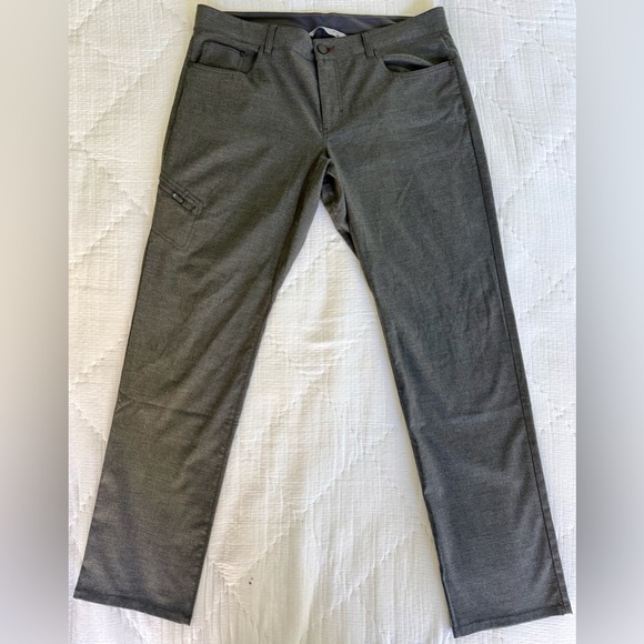 🚨 EUC—> QOR Men’s 3XDRY Performance Pants 36 Gray Five Pocket Moisture-Wicking - Picture 10 of 13